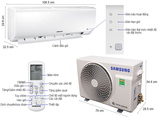 Máy lạnh Samsung Inverter AR18NVFTAGMNSV