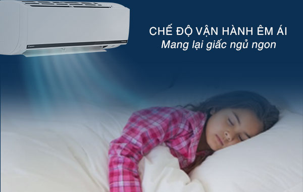 Máy lạnh Daikin Inverter 1 HP FTKB25WAVMV - Chế độ vận hành êm ái