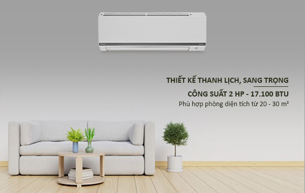 Máy lạnh Daikin Inverter 2 HP FTKB50WAVMV - Thiết kế sang trọng, công suất 17.100 BTU