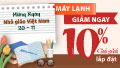 Giảm đến 10% chi phi lắp đặt tri ân ngày 20/11