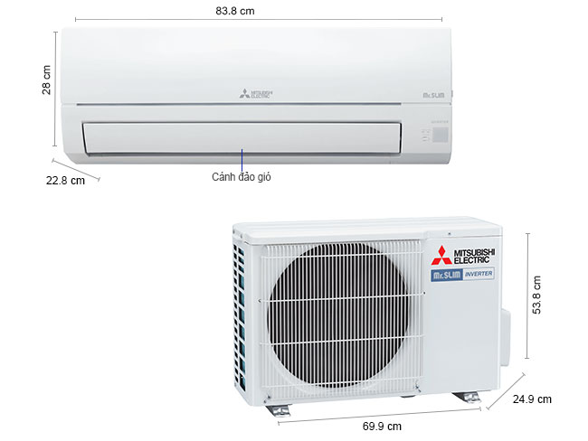 Máy lạnh Mitsubishi Electric MSY-JP35VF nhập khẩu nguyên bộ từ Thái Lan
