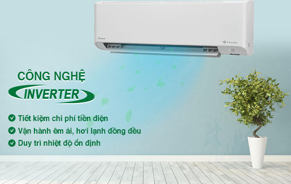 Máy lạnh Daikin Inverter 2 HP FTKY50WVMV - Công nghệ inverter tiết kiệm điện