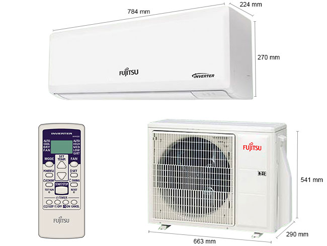 Máy lạnh Fujitsu ASAG12CPTA-V nhập khẩu nguyên bộ từ Thái Lan