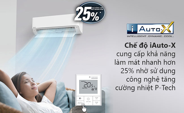 Máy lạnh Panasonic Inverter 2.5 HP CU/CS-XU24XKH-8 - Làm lạnh nhanh hơn 25% với chế độ iAuto-X