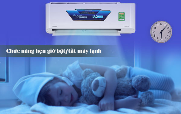 Máy lạnh Toshiba Inverter 1 HP RAS-H10C4KCVG-V - chức năng hẹn giờ tắt máy